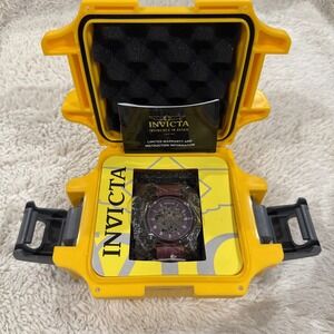Invicta Men's 42mm Specialty Mechanical Skeletonized Purple Dial & Strap Watch